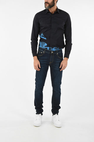 JUN TAKAHASH Printed Hidden Closure Shirt
