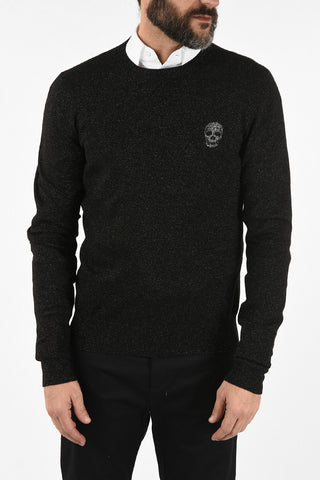 Crew-neck Sweater With Lurex Details