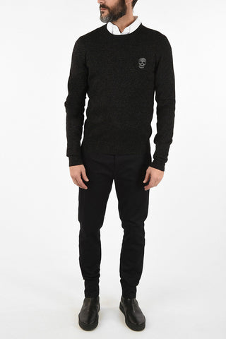 Crew-neck Sweater With Lurex Details