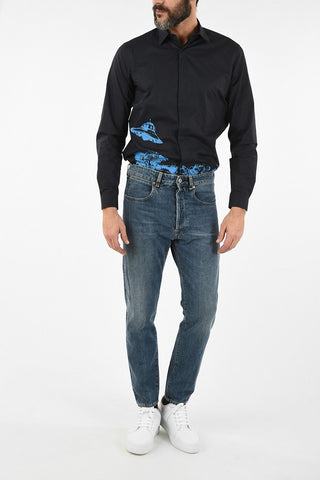 Mid-Rise Straight Fit Jeans 16 cm