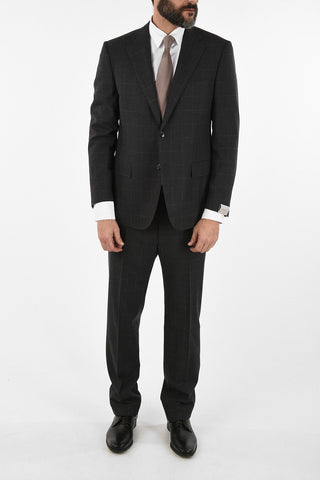 side vent windowpane check drop 6R 2-button MANTUA suit