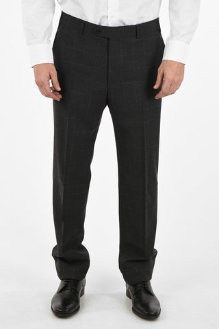 side vent windowpane check drop 6R 2-button MANTUA suit