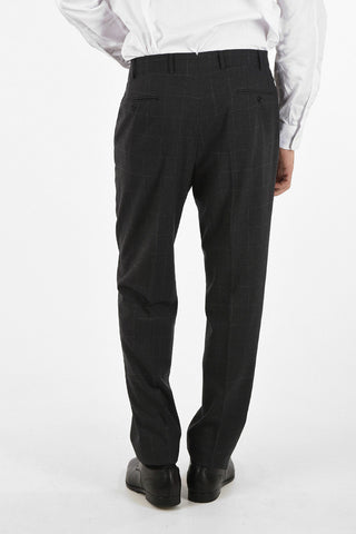 side vent windowpane check drop 6R 2-button MANTUA suit