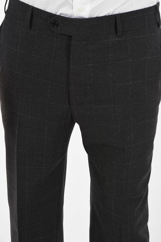 side vent windowpane check drop 6R 2-button MANTUA suit