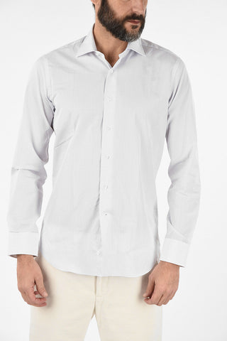 Camicia Graph Check Collo Francese