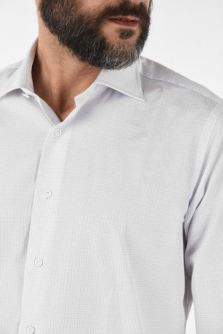Camicia Graph Check Collo Francese