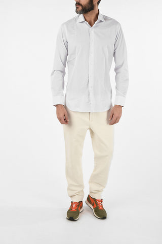 Camicia Graph Check Collo Francese