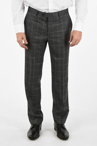 side vent windowpane check drop 6R 2-button MANTUA suit
