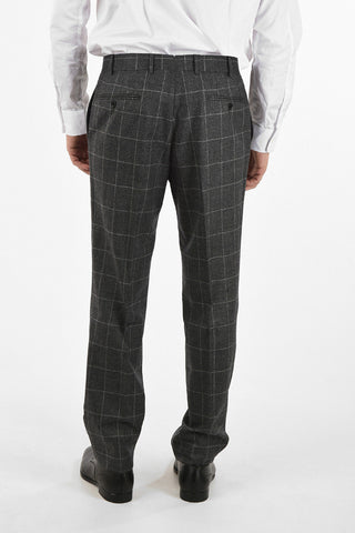 side vent windowpane check drop 6R 2-button MANTUA suit