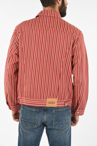 MARTINE ROSE Denim Striped A-CORBIER Jacket