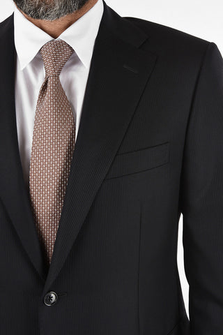 side vent hairline striped drop 6R 2-button MANTUA suit