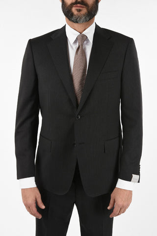 side vent pinstriped drop 6R 2-button MANTUA suit