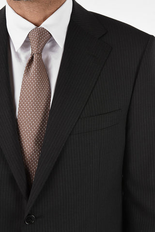 side vent pinstriped drop 6R 2-button MANTUA suit