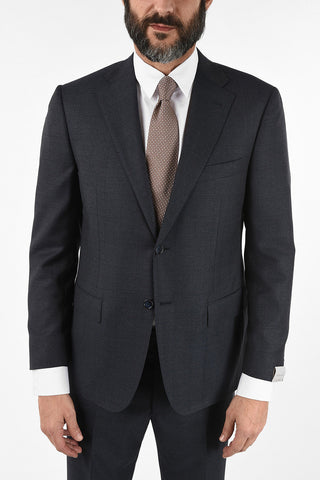 side vent windowpane check drop 6R 2-button MANTUA suit