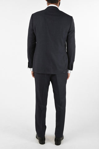 side vent windowpane check drop 6R 2-button MANTUA suit