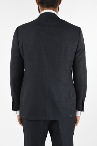 side vent windowpane check drop 6R 2-button MANTUA suit
