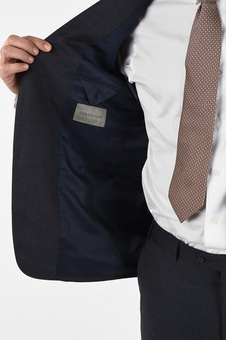 side vent windowpane check drop 6R 2-button MANTUA suit