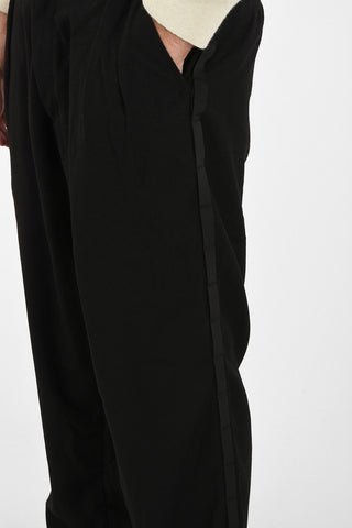 Double Pleat Wool Pants