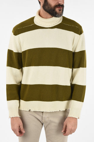 Merino Wool and Cashmere Turtleneck Sweater