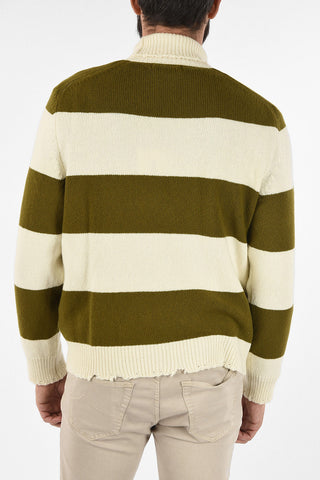 Merino Wool and Cashmere Turtleneck Sweater
