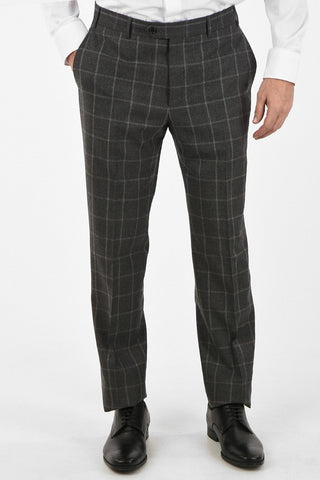 windowpane check wool and cashmere drop 6R 2-button MANTUA suit