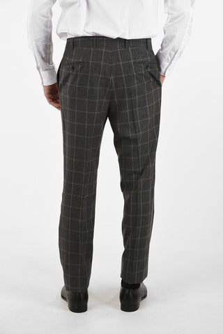 windowpane check wool and cashmere drop 6R 2-button MANTUA suit