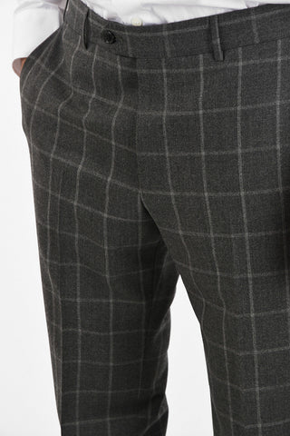 windowpane check wool and cashmere drop 6R 2-button MANTUA suit
