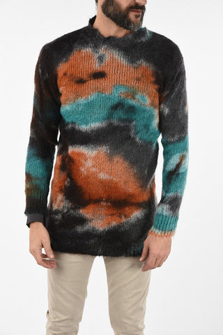 Tie Dye Wool Crewneck Sweater