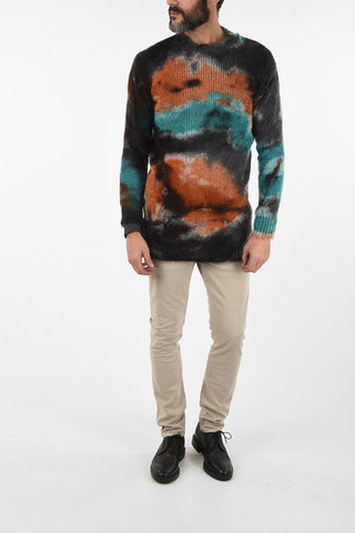 Tie Dye Wool Crewneck Sweater