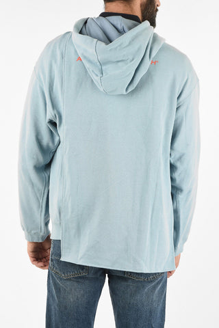 Deconstructed Printed Hoodie