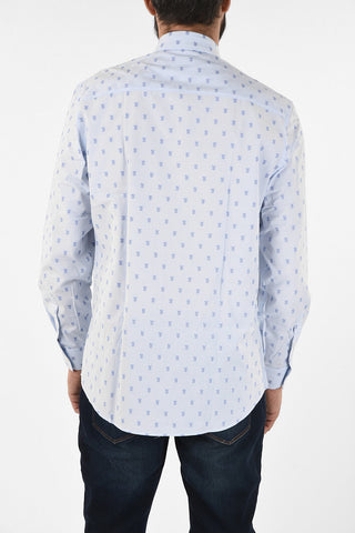 Camicia Logata Con Cravatta