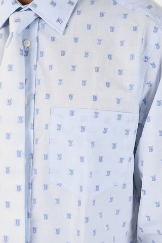 Camicia Logata Con Cravatta