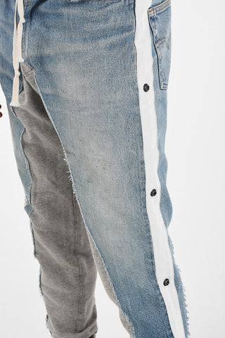 Denim Joggers With Drawstring
