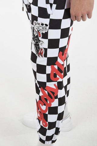 Checked Joggers