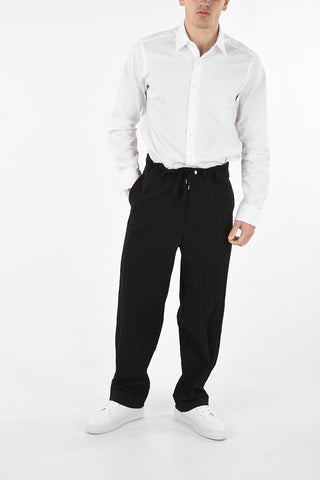 Wide Leg Drawstring Pants