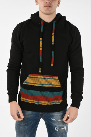 Cotton Hoodie With Cashmere Pocket