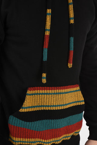 Cotton Hoodie With Cashmere Pocket