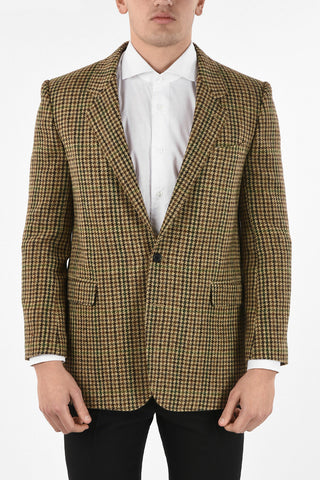 Wool 2 Button Pied de Poule Blazer