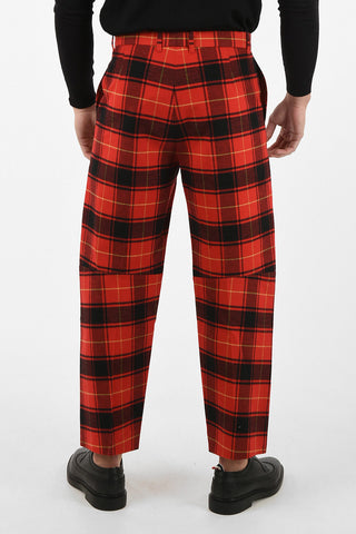 Pantaloni Crop District Check