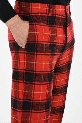 Pantaloni Crop District Check