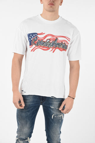 Distressed Printed T-shirt