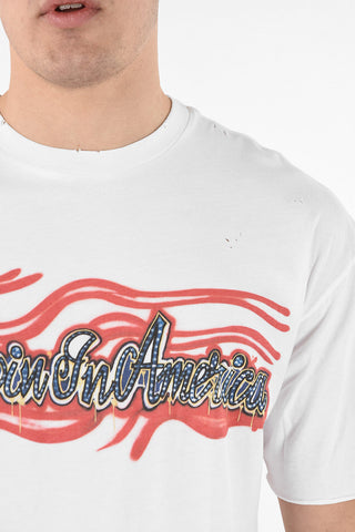 Distressed Printed T-shirt