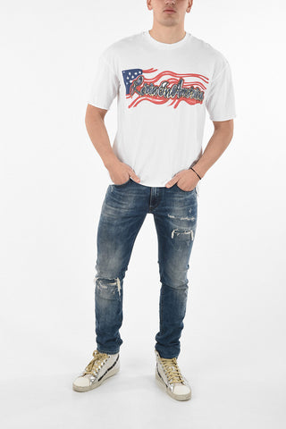 Distressed Printed T-shirt