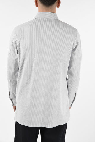 Bengal Striped Shirt With Suede Pocket