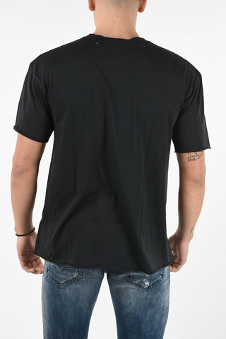 Distressed US FLAG Printed T-shirt