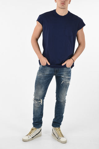 MM10 T-shirt Smanicata in Cotone
