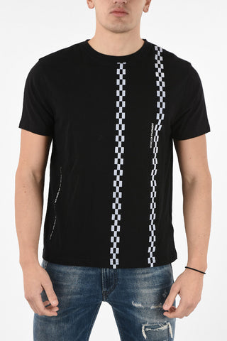 GENIUS 7 FRAGMENT HIROSHI FUJIWARA Crewneck T-shirt With Checked Details
