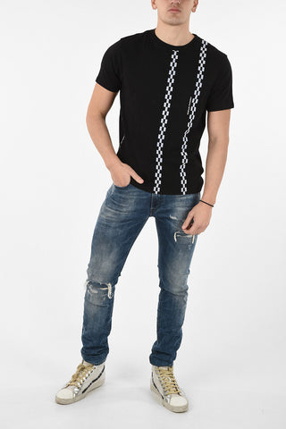 GENIUS 7 FRAGMENT HIROSHI FUJIWARA Crewneck T-shirt With Checked Details