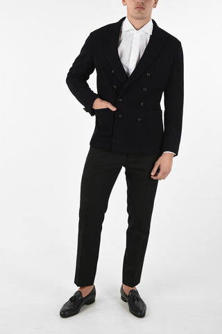 Virgin Wool and Cotton Double Breasted ZIGGY Blazer