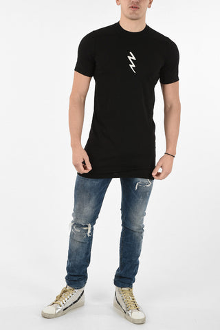 Embroidered Crew Neck LEVEL T-Shirt